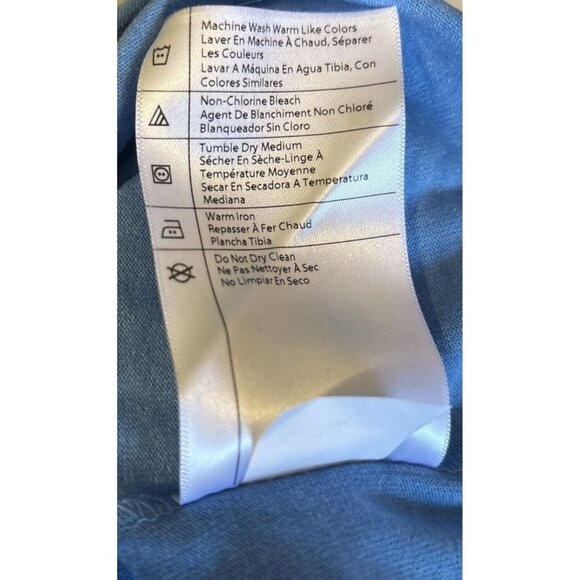 Men's Carhartt Pocket Tee Shirt Large Tall Blue Loose Fit K87-M Active Work NWT - Picture 7 of 10